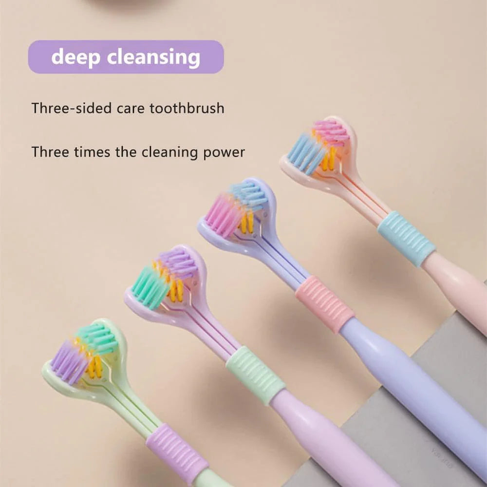 TriClean™ Nano 360° 3-Sided Toothbrush 🦷✨ (Buy 2 Get 1 Free🔥🔥)