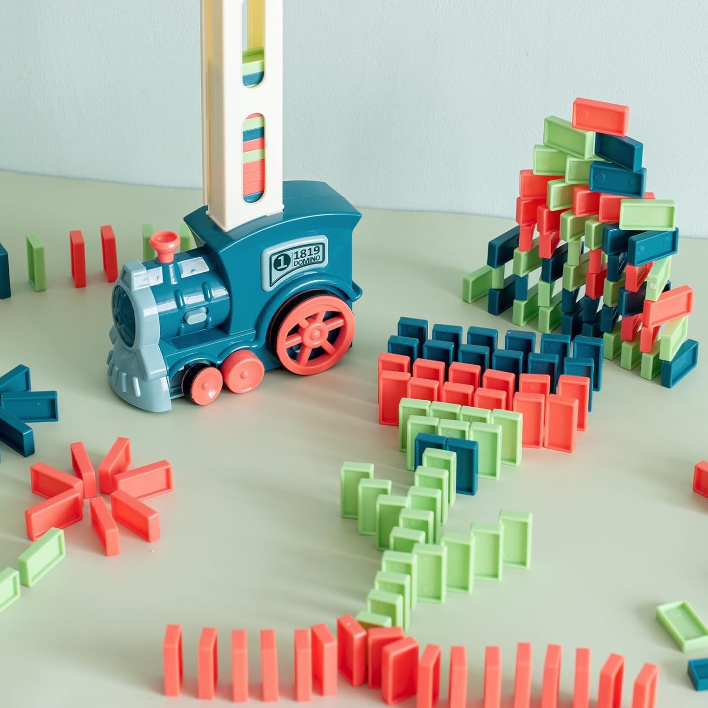 Domino Train Blocks Set (60 Pcs)